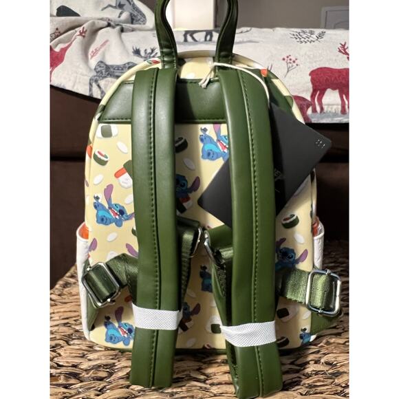 Loungefly Disney Lilo & Stitch Spam Musubi Stitch Mini Backpack Wallet - Picture 4 of 9